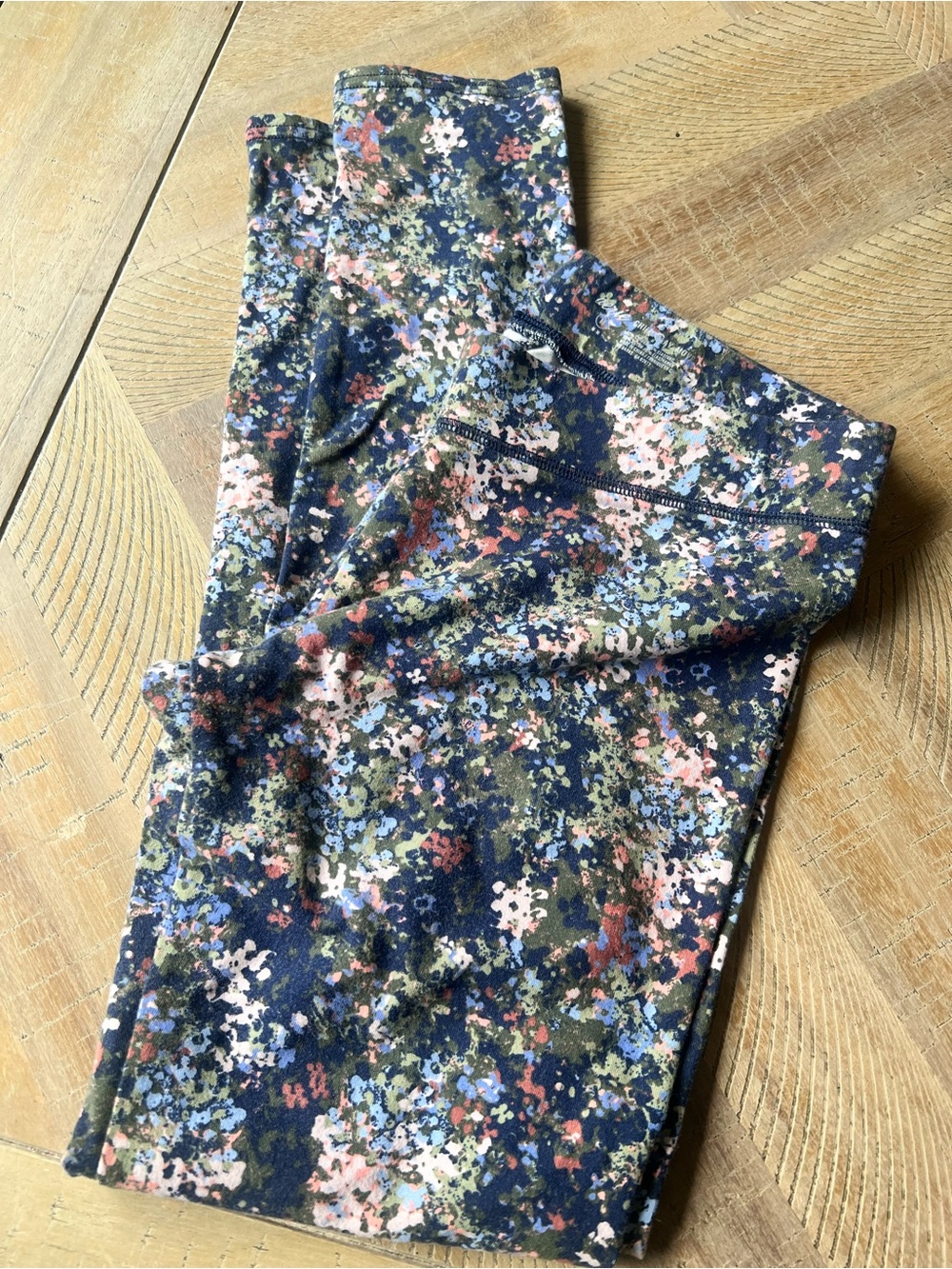 aerie Floral Print Navy, Pink & Olive Leggings